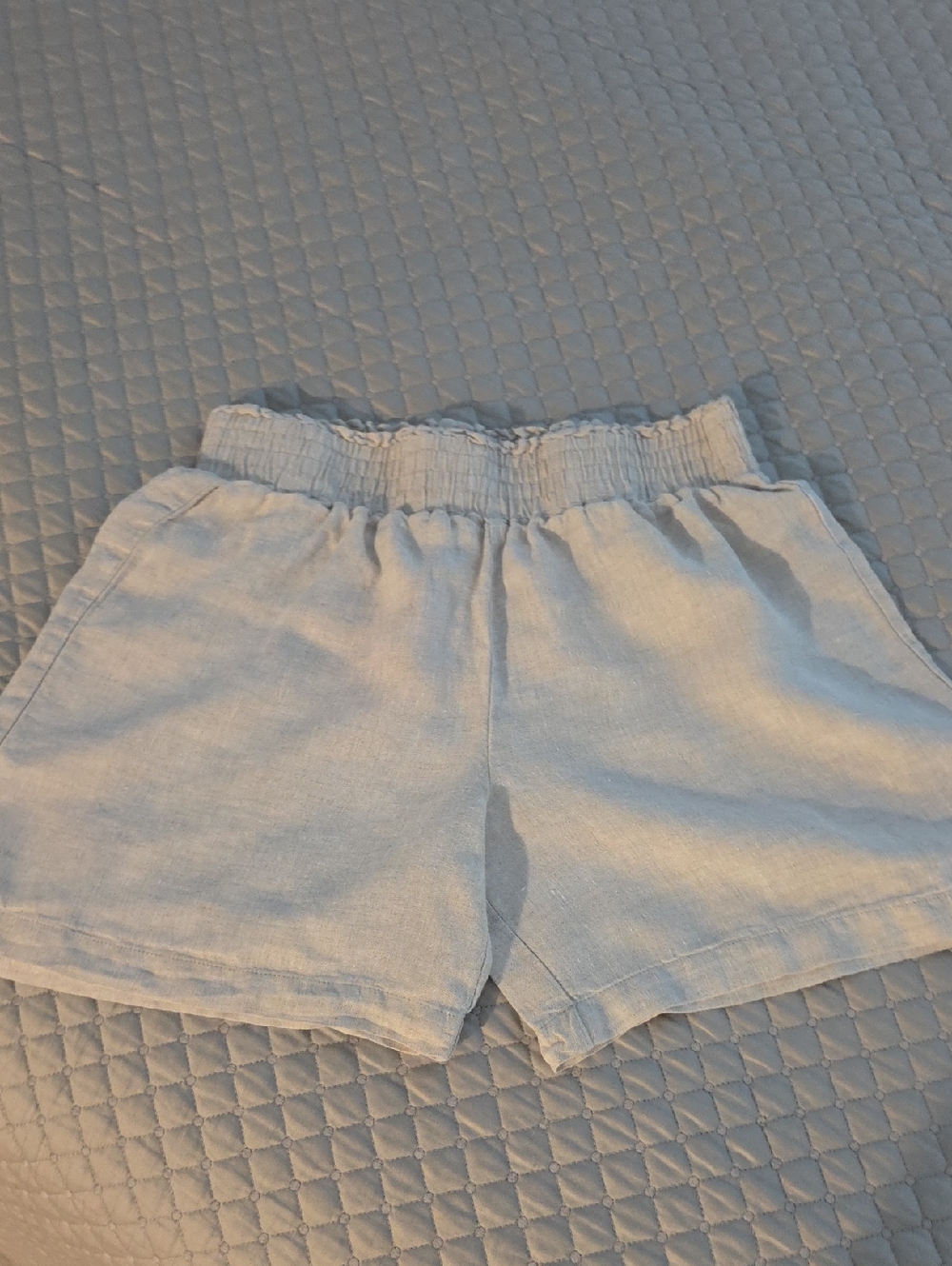 Saks Fifth Avenue High-Waist Linen Elastic Shorts